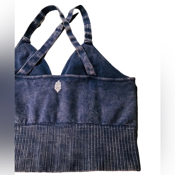 Free People - Good Karma Cropped Top in Deep Navy M/L - Picture 8 of 16